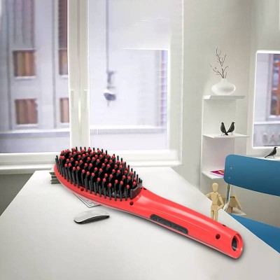 Simply fast hot air comb iron electric brush hair straightener for all hair types